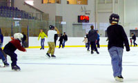 Skaters at INVISTA Arena
