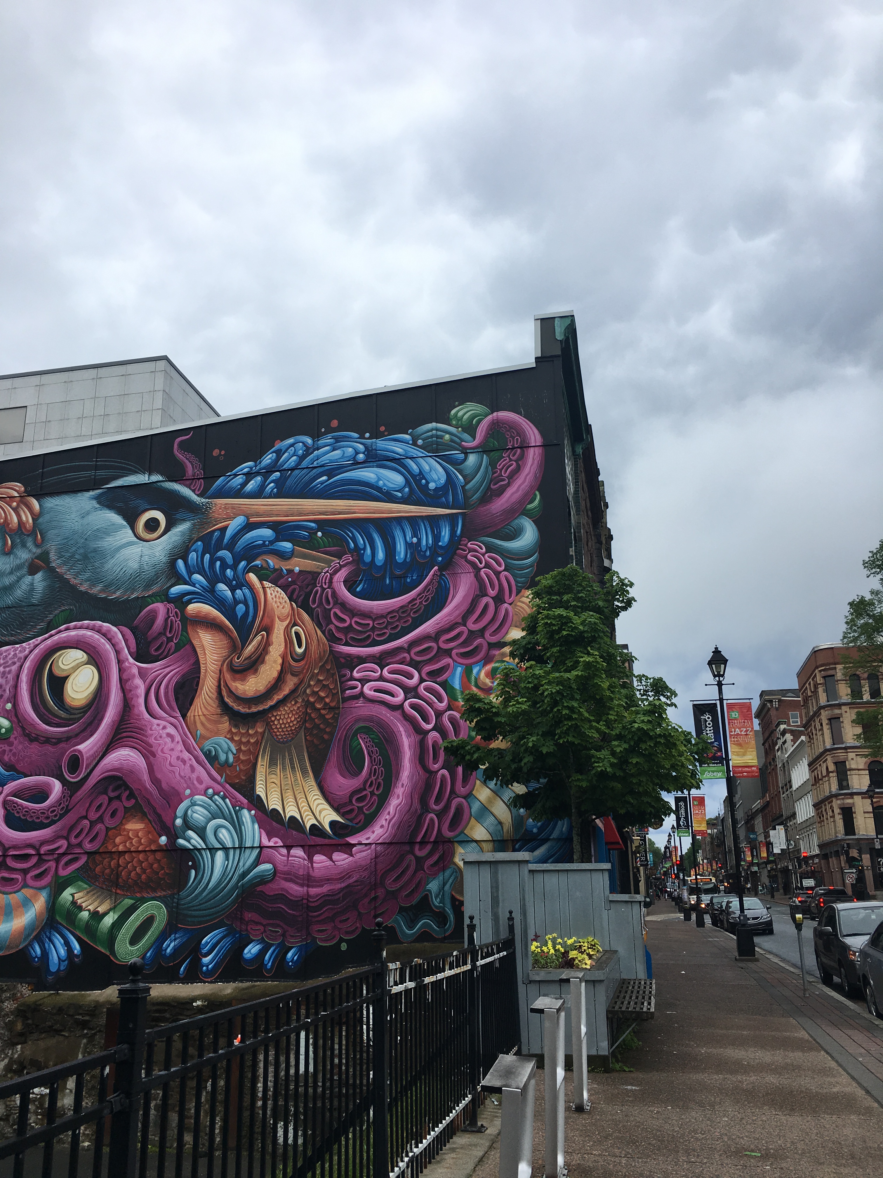 Street art mural in Halifax